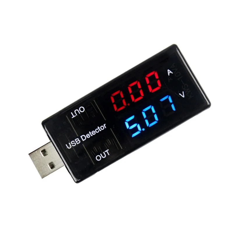 

USB Voltage Meters Current Voltage Power Tester Dual Digital Display Volt Amp Meter For Android Phone And iPhones ALI8
