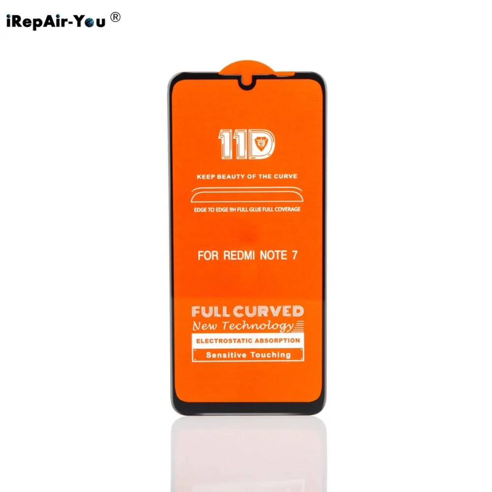 9H 11D Full Curved Tempered Glass For Xiaomi Redmi Note 7 Screen Protector Film 6 Pro 3D Printing Protective | Мобильные телефоны и