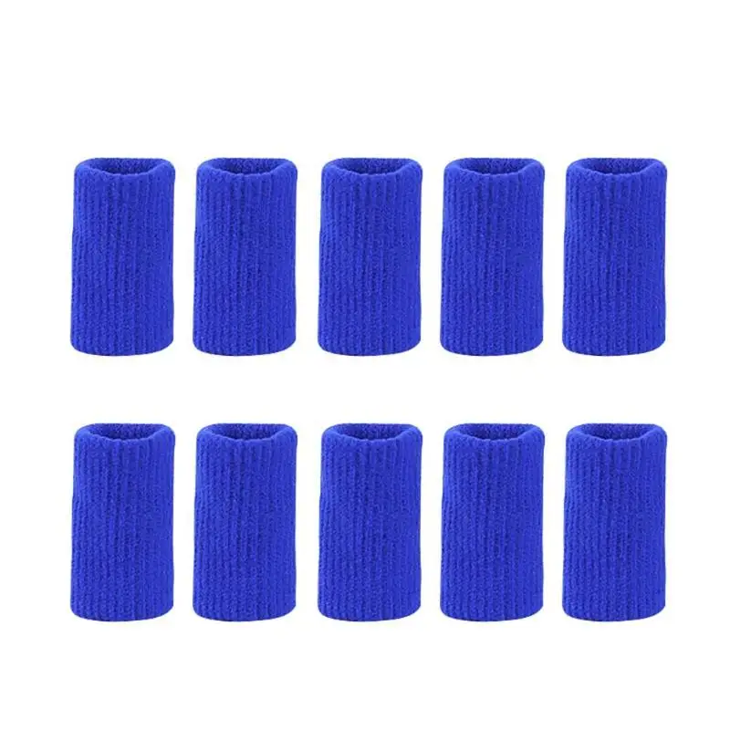 10pcs Stretch Sports Finger Sleeves Arthritis Outdoor Finger Support Guards Basketball Beach Volleyball Finger Protection Care