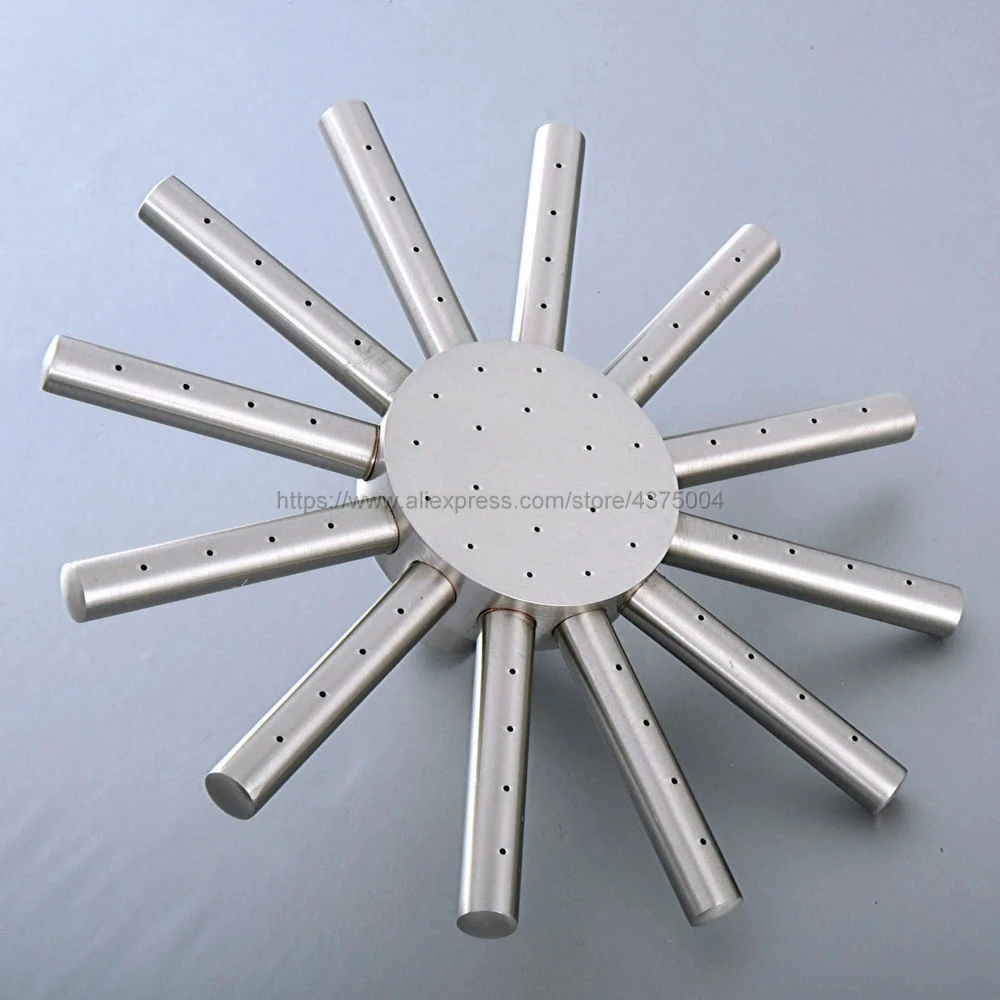 7 дюймовая круглая насадка для душа из матового никеля воды и дождя с насадкой