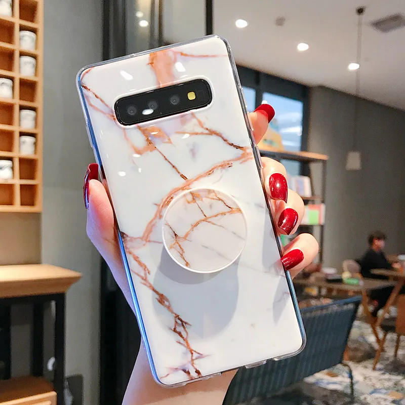 Мраморный силиконовый мягкий чехол для телефона Samsung Galaxy S7 s8 s9 s10 s20 FE A10 A20 A30 A50 A6 A750