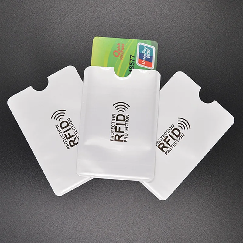 Алюминиевый считыватель с защитой от радиочастотной идентификации держатель