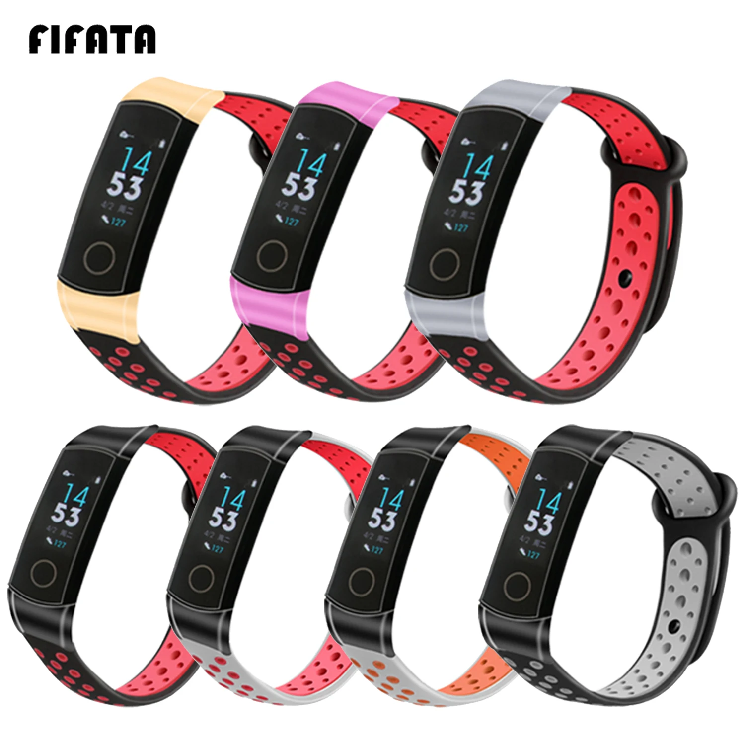FIFATA спортивный ТПУ Браслет ремешок для huawei Honor Band 4 Замена силиконового ремешка