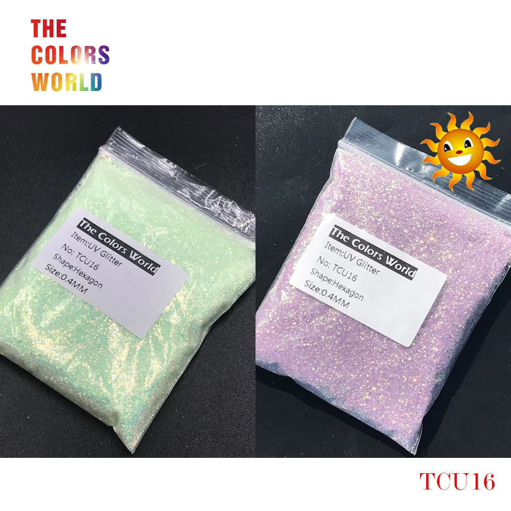 TCT 251 УФ Блеск ультрафиолетовый светильник шестиугольной формы 0 4 мм блеск для