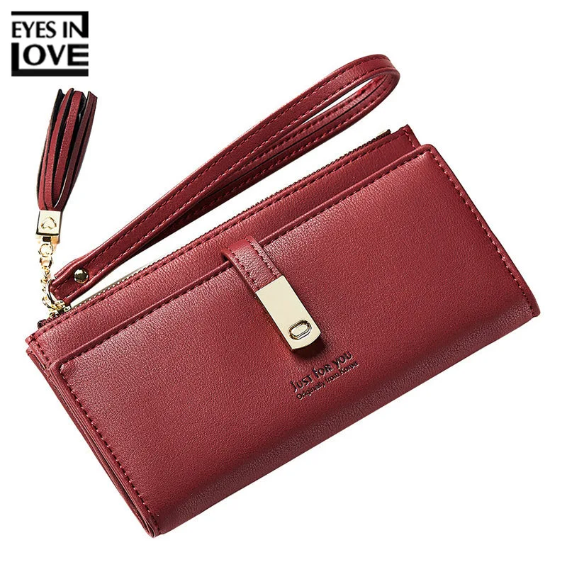 Женский кошелек с кисточкой и 10 отделениями для карт|wallets for women|clutch walletwallet |