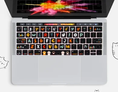 Многоцветный Чехол-клавиатура для Apple Macbook Pro MAC Air 12 13 15 retina, мягкие наклейки на клавиатуру, защита от пыли и воды, чехол для клавиатуры - Цвет: Многоцветный
