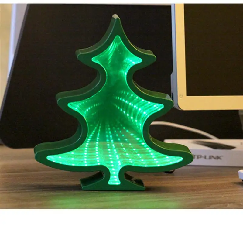 Christmas Tree Светодиодный светильник с неоновой вывеской, художественный Настенный декор, Ночной светильник, украшение для дома, рождественские вечерние принадлежности, динозавр, Радужное сердце, Рождественская елка - Испускаемый цвет: Christmas Tree