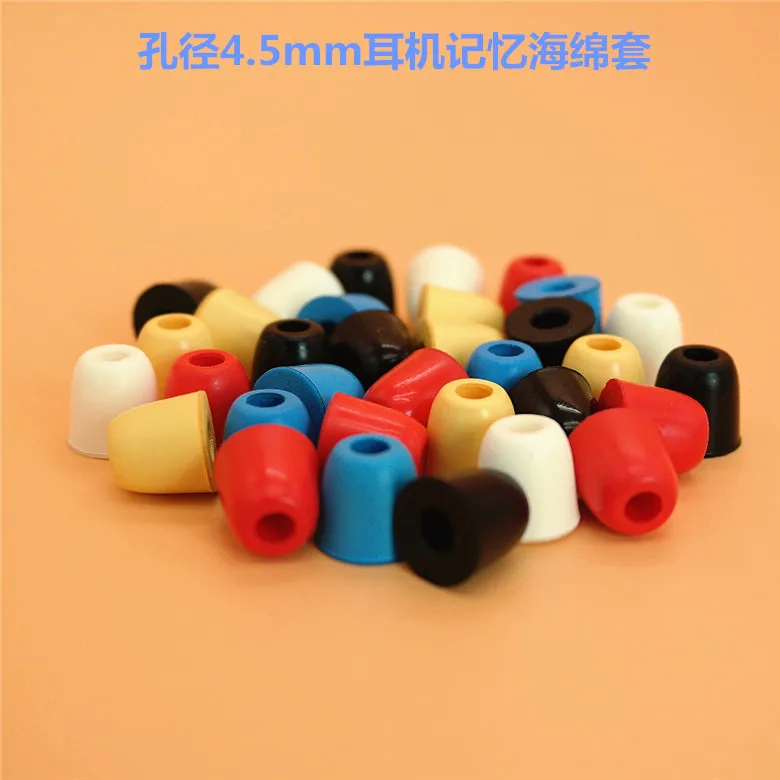

100pcs/lot 4.5mm soft Sponge In-Ear Earphone covers Earbud Tips Ear buds eartips Ear pads cushion for headphone Earphones