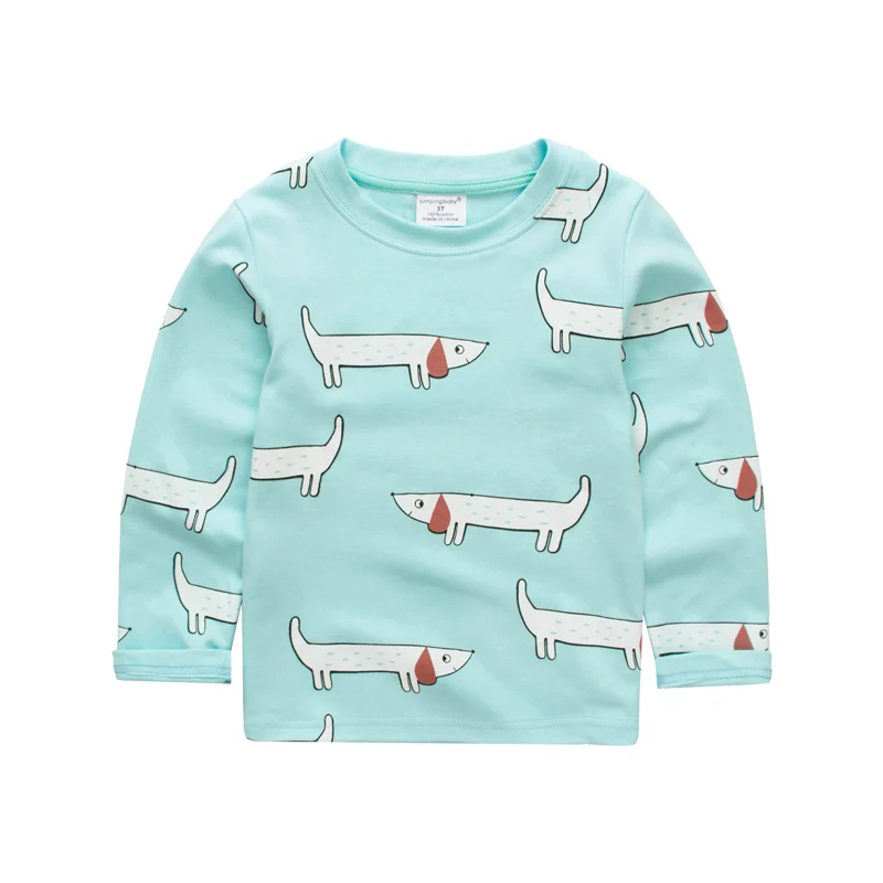 2019 для девочек детские футболки грудничков одежда топы принт с животными