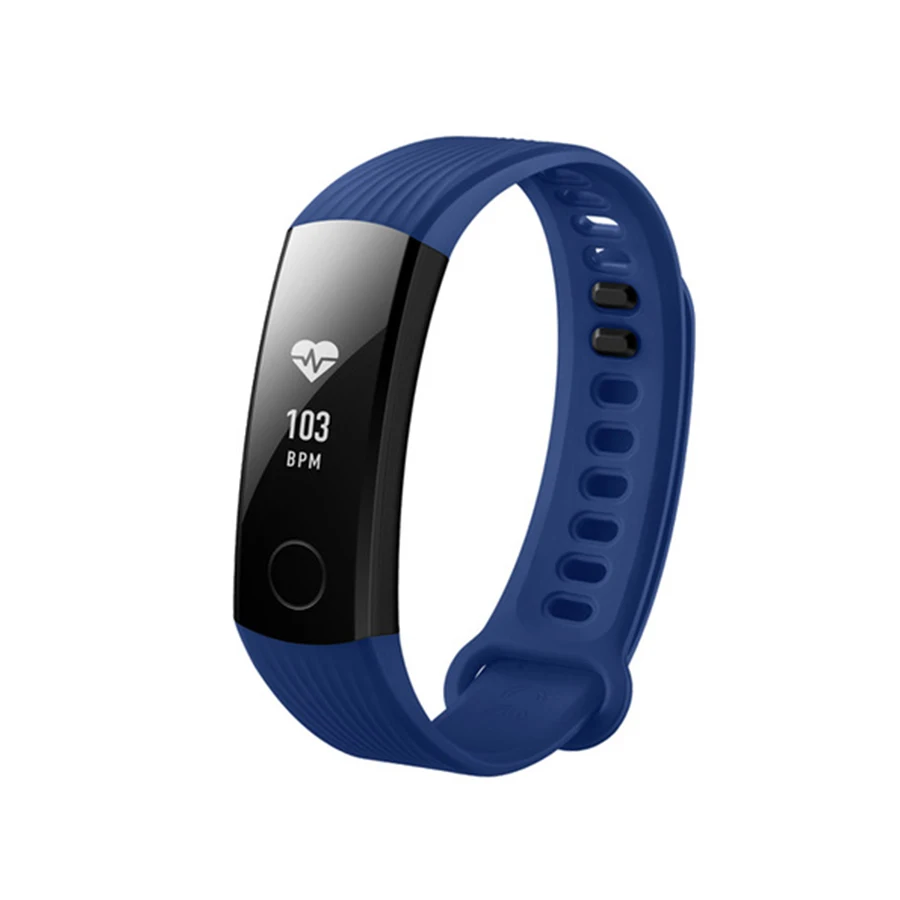 Blue Colour Смарт-браслет huawei Honor Band 3, мониторинг пульса в реальном времени, 50 метров, водонепроницаемый фитнес-трекер для Android iOS - Цвет: Blue Colour
