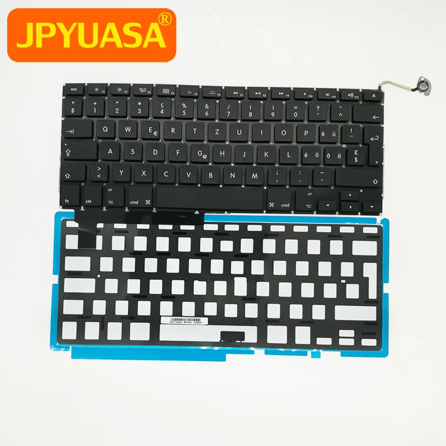 5 шт./лот новая клавиатура для ноутбука Macbook Pro Unibody 15 дюймов A1286 швейцарская с