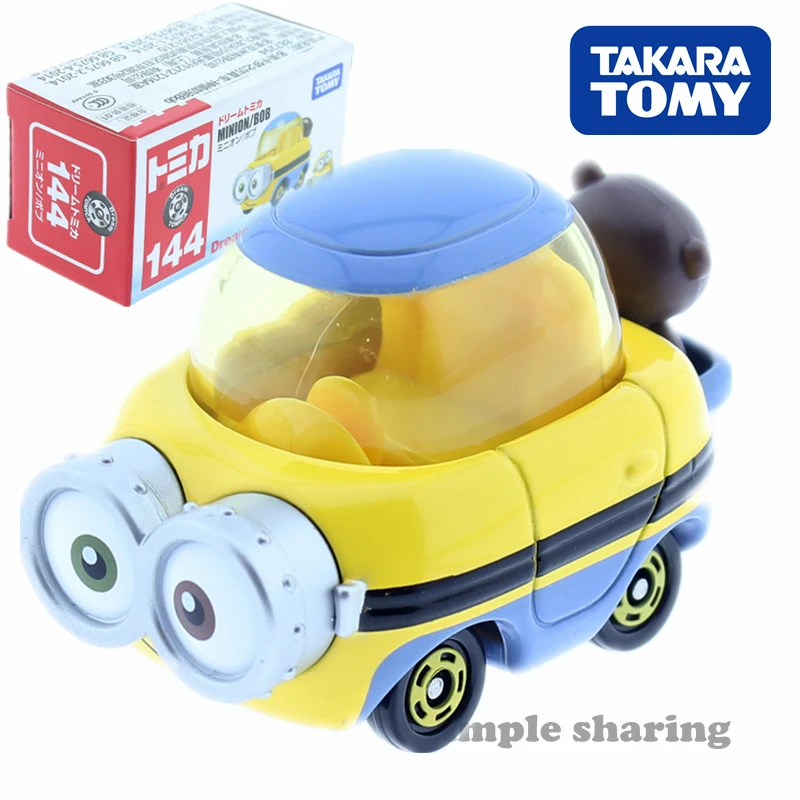 Takara Tomy Dream Tomica No.144 минион Боб фигурка машина игрушка литья под давлением Аниме