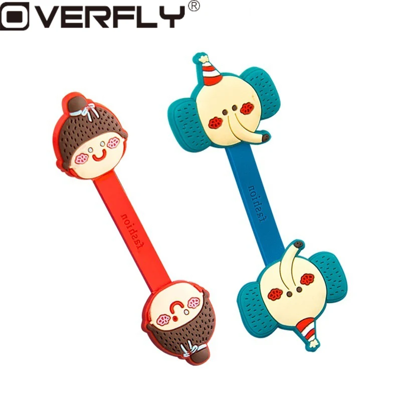 Overfly мультфильм Кабельный органайзер моталки провода протектор шнур управление