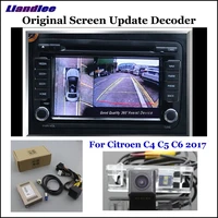 car rear view backup camera for citroen c4 c5 c6 2017 reverse parking cam full hd ccd decoder accessories