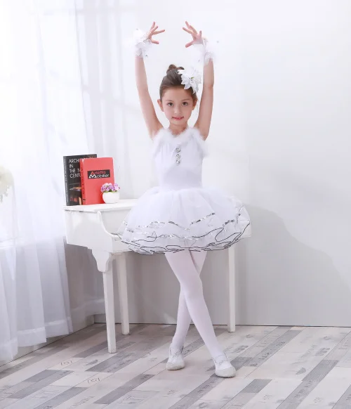 Профессиональное белое классическое балетное платье для Лебединого озера