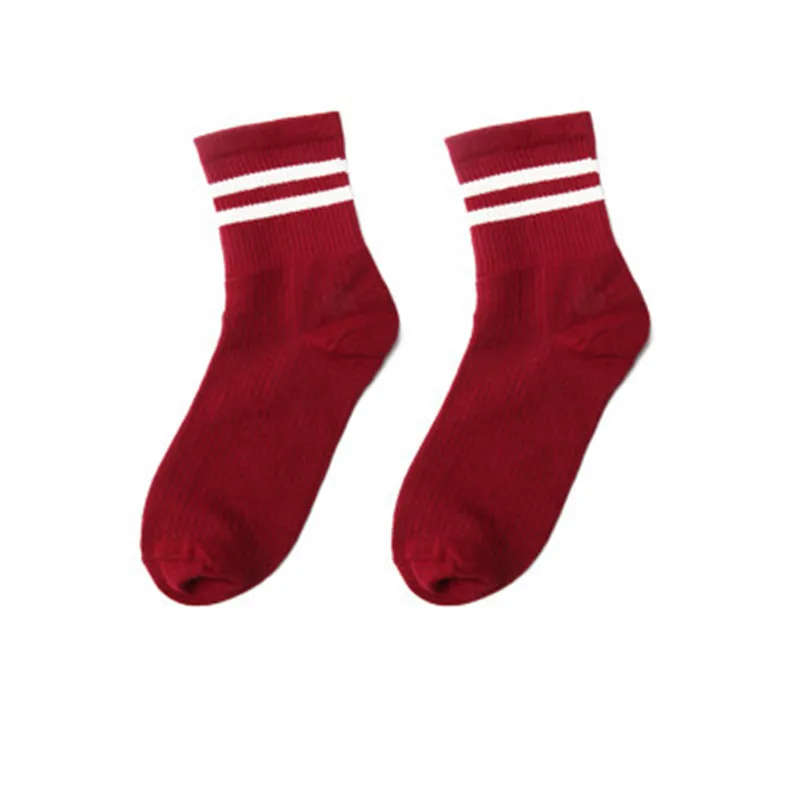 Смешные носки Харадзюку спортивная одежда в полоску на различных Цвета женский