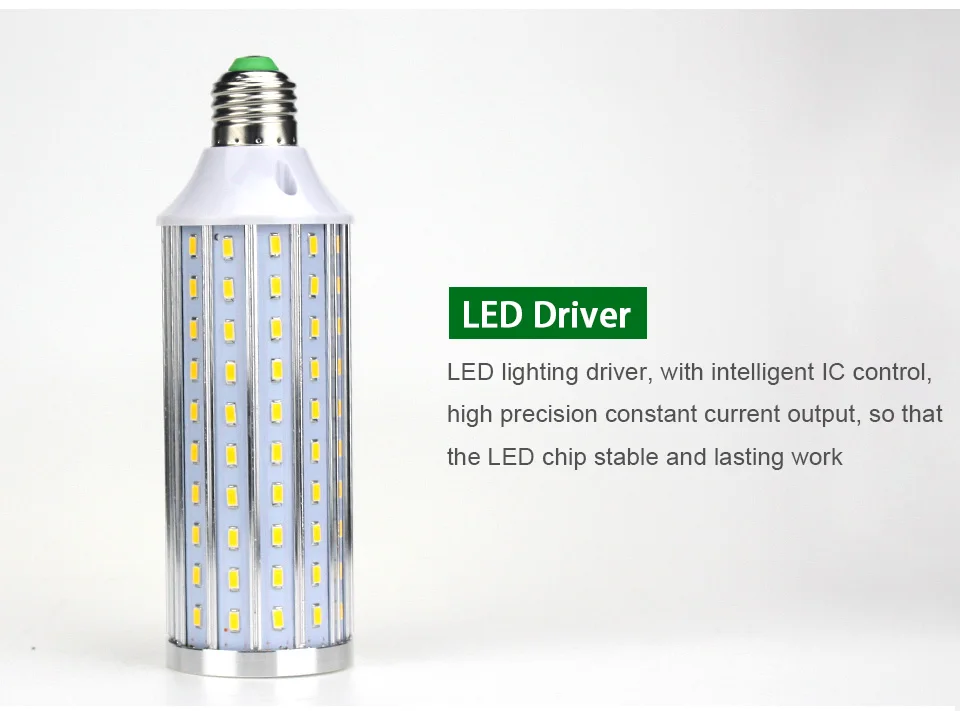 1x E27 высокий световой поток Кукуруза Светодиодная лампа Smart IC управления bombillas Led 12 Вт 20 Вт 25 Вт 35 Вт 40 Вт 50 Вт PCB алюминиевая лампада de led e27