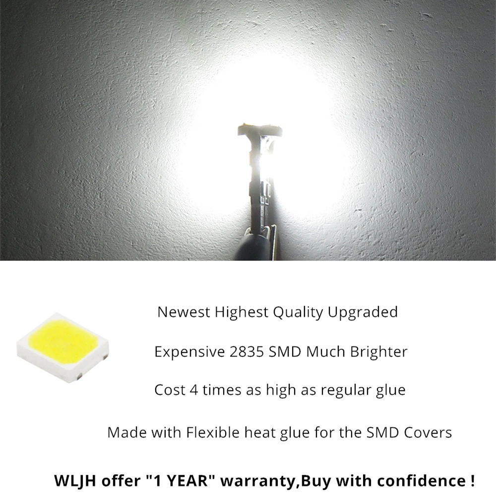 WLJH 6x белый 2835 SMD лампы внутренний светодиодный светильник комплект Замена для Honda