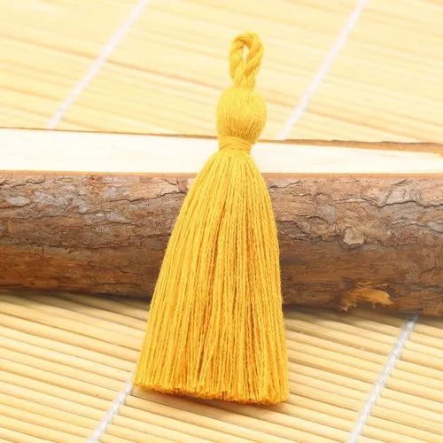 Orange yellow 10pcs 8 см хлопчатобумажная кисточка висячая веревка бахрома кисточка для шитья штор одежда украшение дома ювелирные изделия ремесло аксессуары 10 шт./лот - Цвет: Orange yellow 10pcs