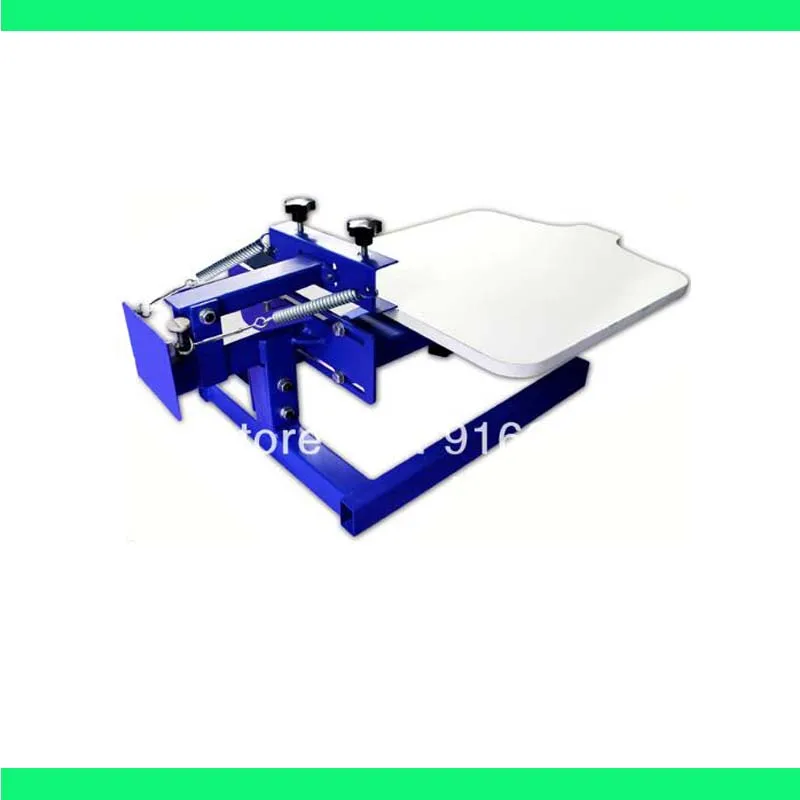 

FAST and FREE shipping! New 1 Color Simple Screen Printing Press with Removable Pallet t-shirt printer equipment carousel