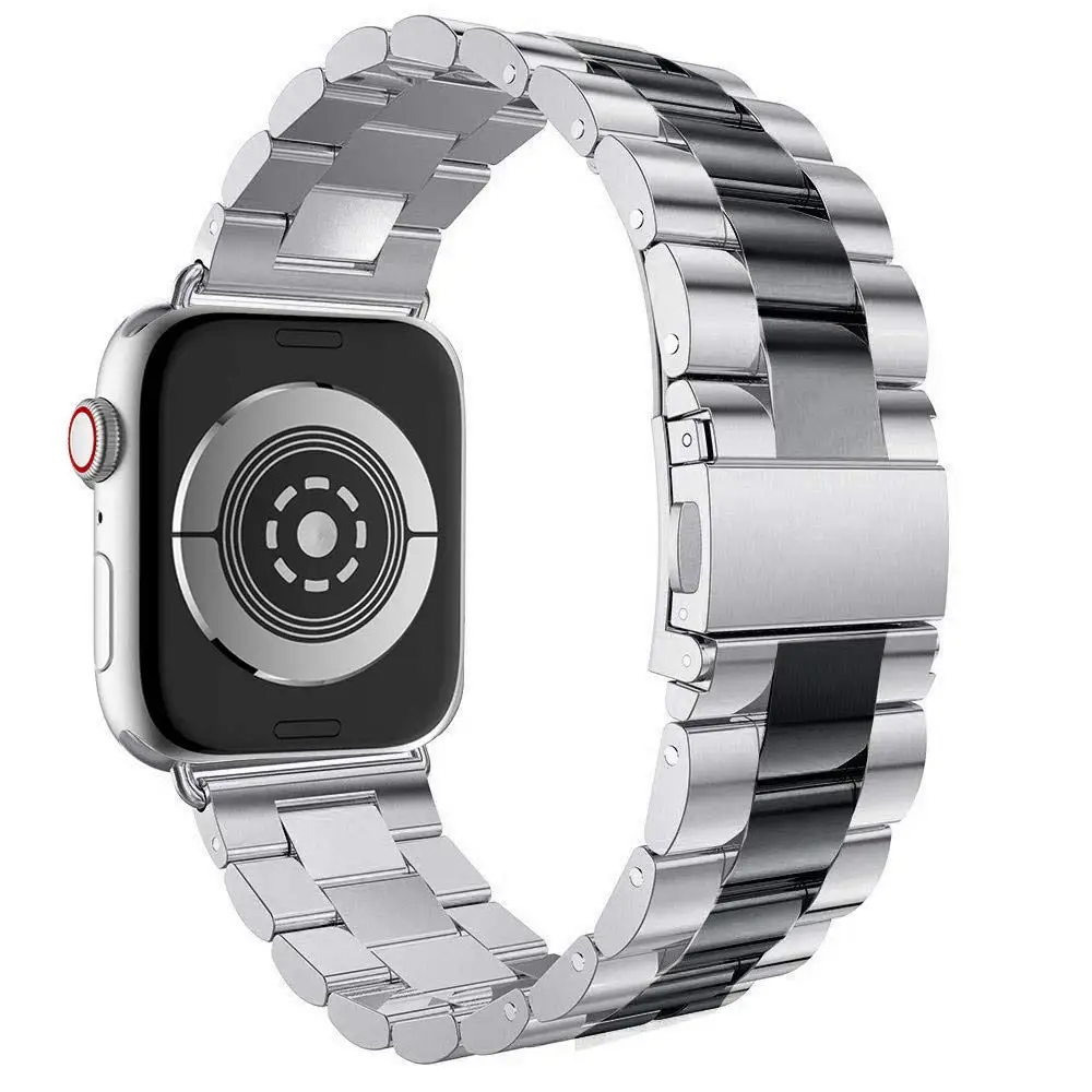 Ремешок для Apple Watch 44 мм 40 мм 38 мм 42 мм браслет из нержавеющей стали Apple watch 4 correa iWatch Series 4 3 2 1 Аксессуары