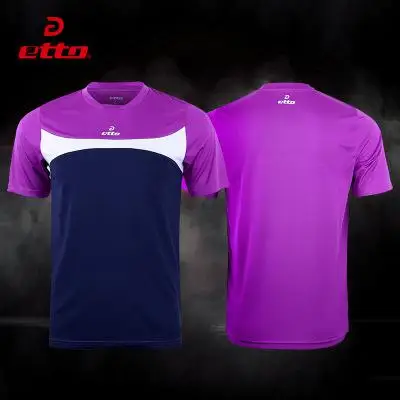 Etto качество Xxs~ 4xl для взрослых и детей футболка с коротким рукавом Джерси для мужчин мальчик футбольная команда униформа быстросохнущая футбол тренировочный костюм HUC005 - Цвет: purple