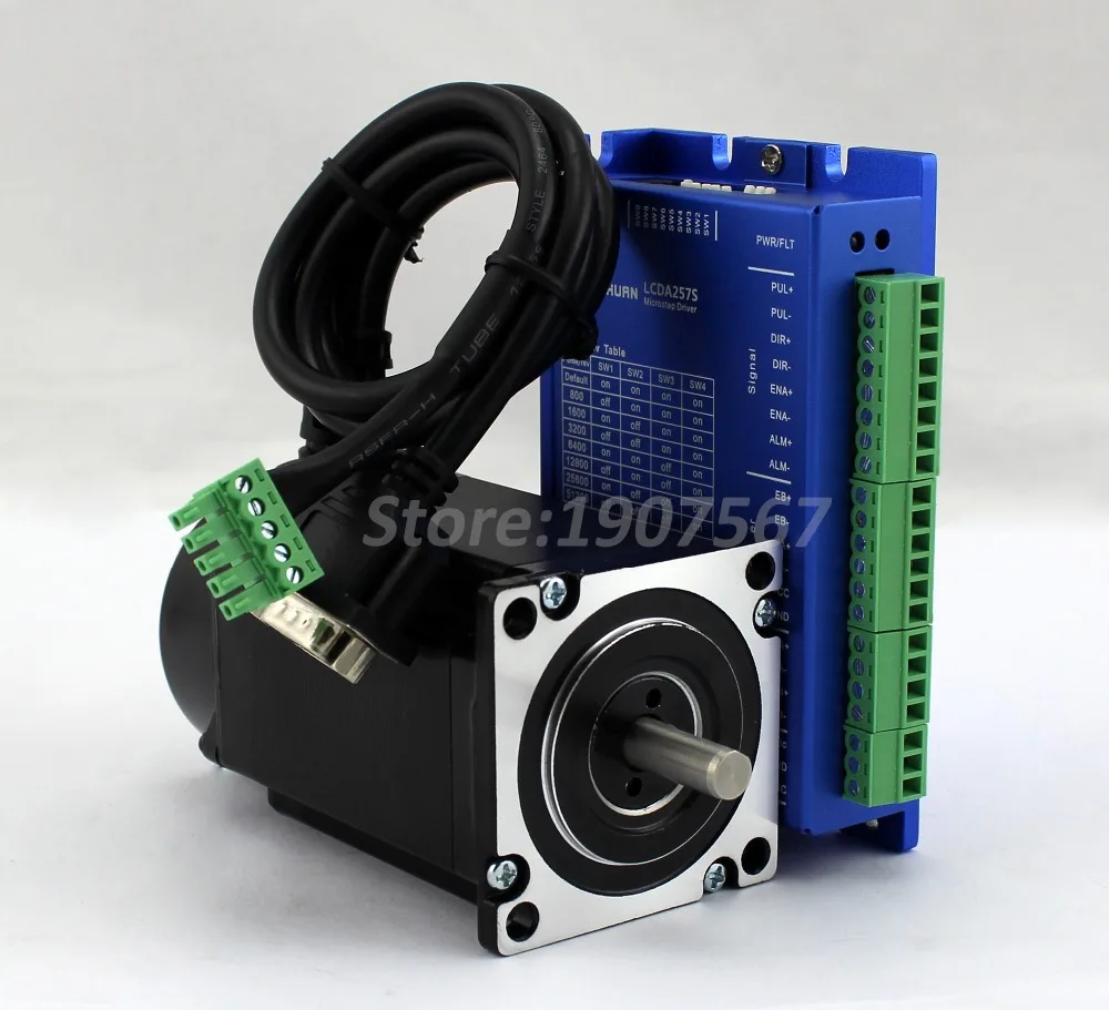 2 фазы nema24 замкнутый контур шаговый мотор драйвер LCDA257S+ LC60H278 2.3Nm 60 комплект для Шагового Электродвигателя