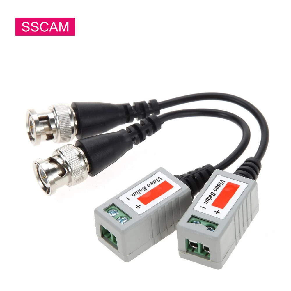 10 пар BNC CCTV Video Balun пассивные трансиверы до 300 м AHD/CVI/TVI витой Видео конвертер для