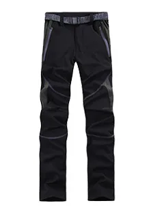Black gray edges Походные, лыжные, рыболовные, треккинговые, альпинистские, водонепроницаемые штаны, женские, альпинистские, походные брюки, ветрозащитные спортивные штаны - Цвет: Black gray edges