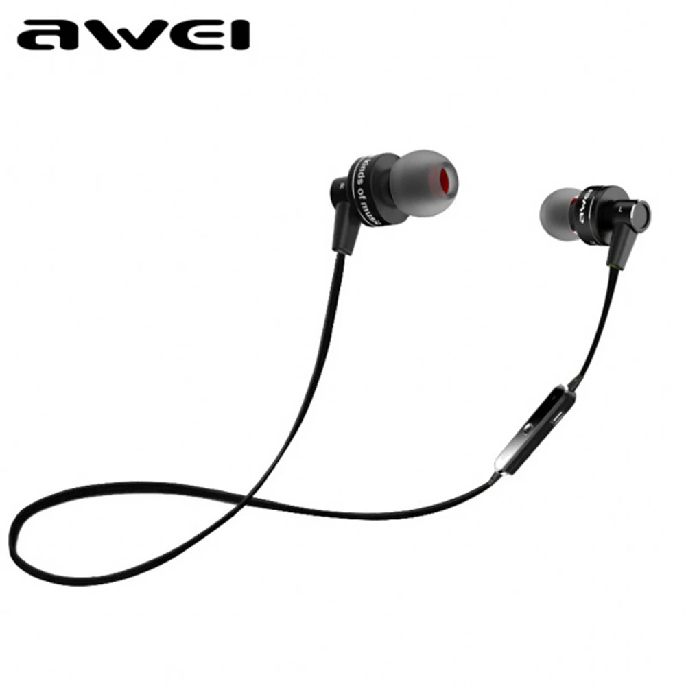 Awei Спорт Мини Auriculares Bluetooth гарнитура наушники для в ухо телефон бутон