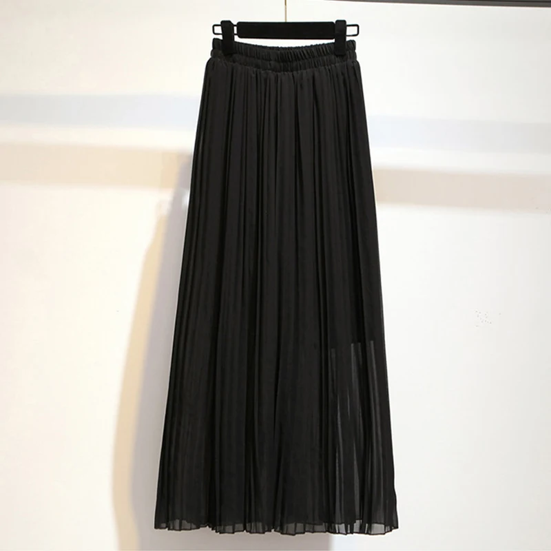 Fitaylor Chiffon Wide Leg Pants Women Casual High Waist Summer Pleated Ankle-length Loose Fashion Ladies Trousers | Женская одежда