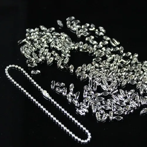 

500pcs 1.5mm Beads Chain Copper Clasps Ball Chain Clasps Silver/Gold/Nickle Plated DIY Jewelry Making Accessories
