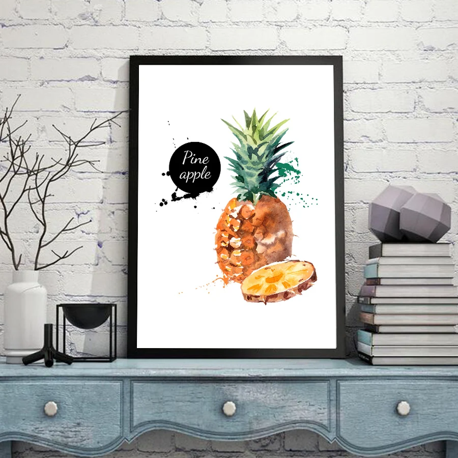 Картина на холсте с изображением арбуза и винограда Современная Скандинавская