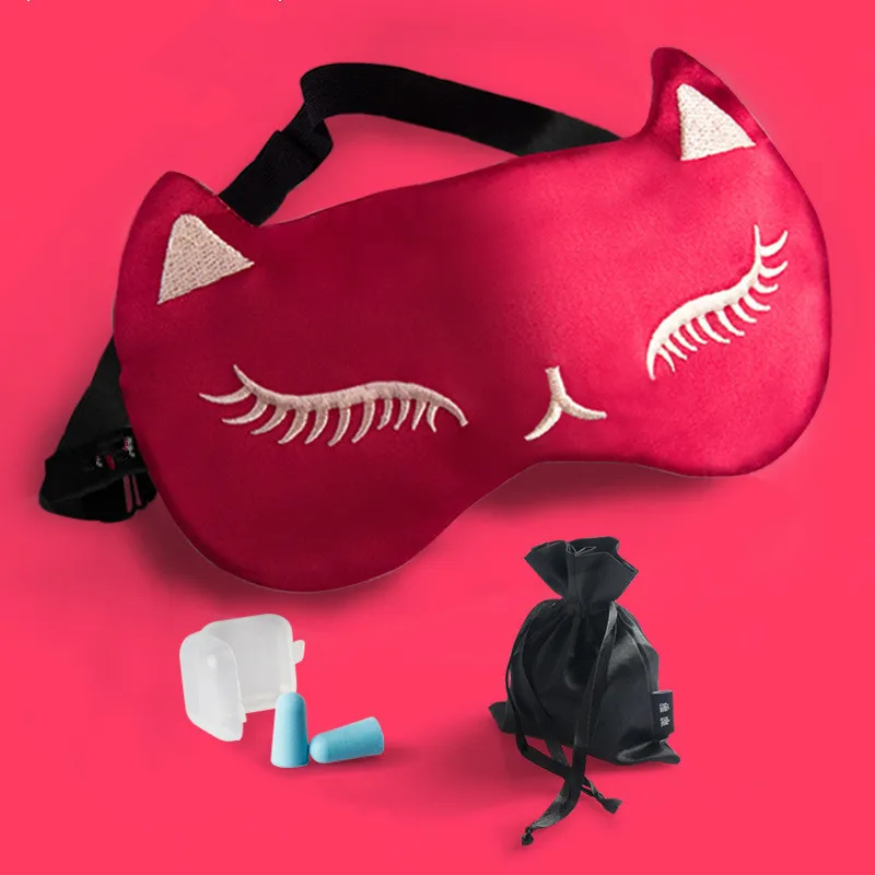 Модная 3D маска для сна с кошачьим лицом, маска для сна, маска для глаз, покрытие для век, повязка для глаз, для женщин и мужчин, переносная повязка на глаза, дорожная повязка на глаза
