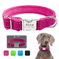 dog collar personalized reflective large dog collars nylon adjustable costomized collar for small medium big dogs pet pitbull
