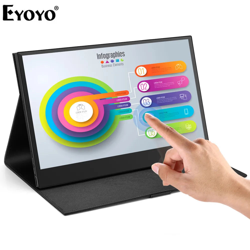 Eyoyo 13," EM13K портативный игровой монитор 1920x1080 ips совместимый для игровых консолей PS3 PS4 Переключатель HDMI монитор Мини ПК ноутбук
