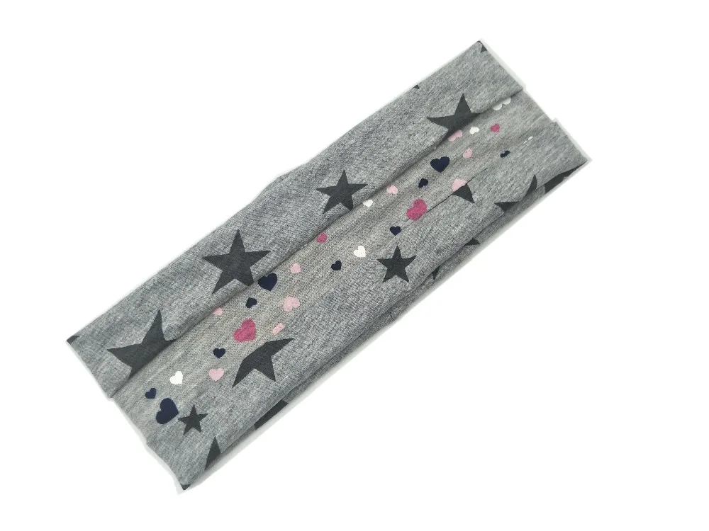 P171188 fashion custom star and heart block headwrap |