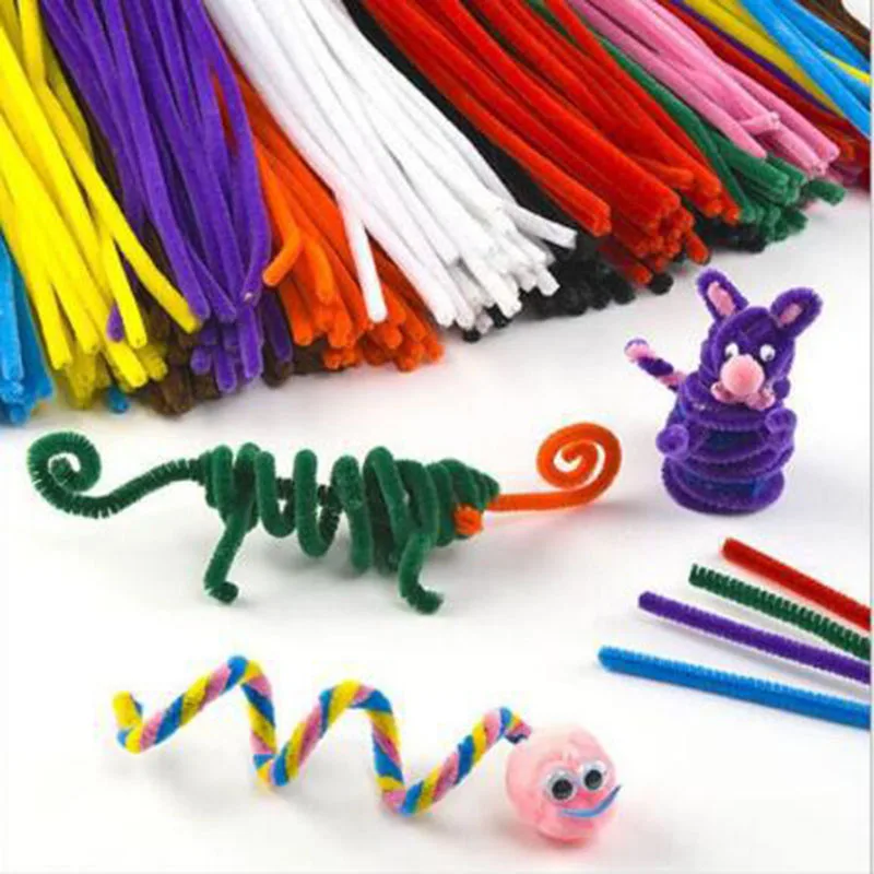 50pcs Plush Stick And Shilly-Stick Children's Educational Toys Handmade Art DIY Materials and Craft | Дом и сад
