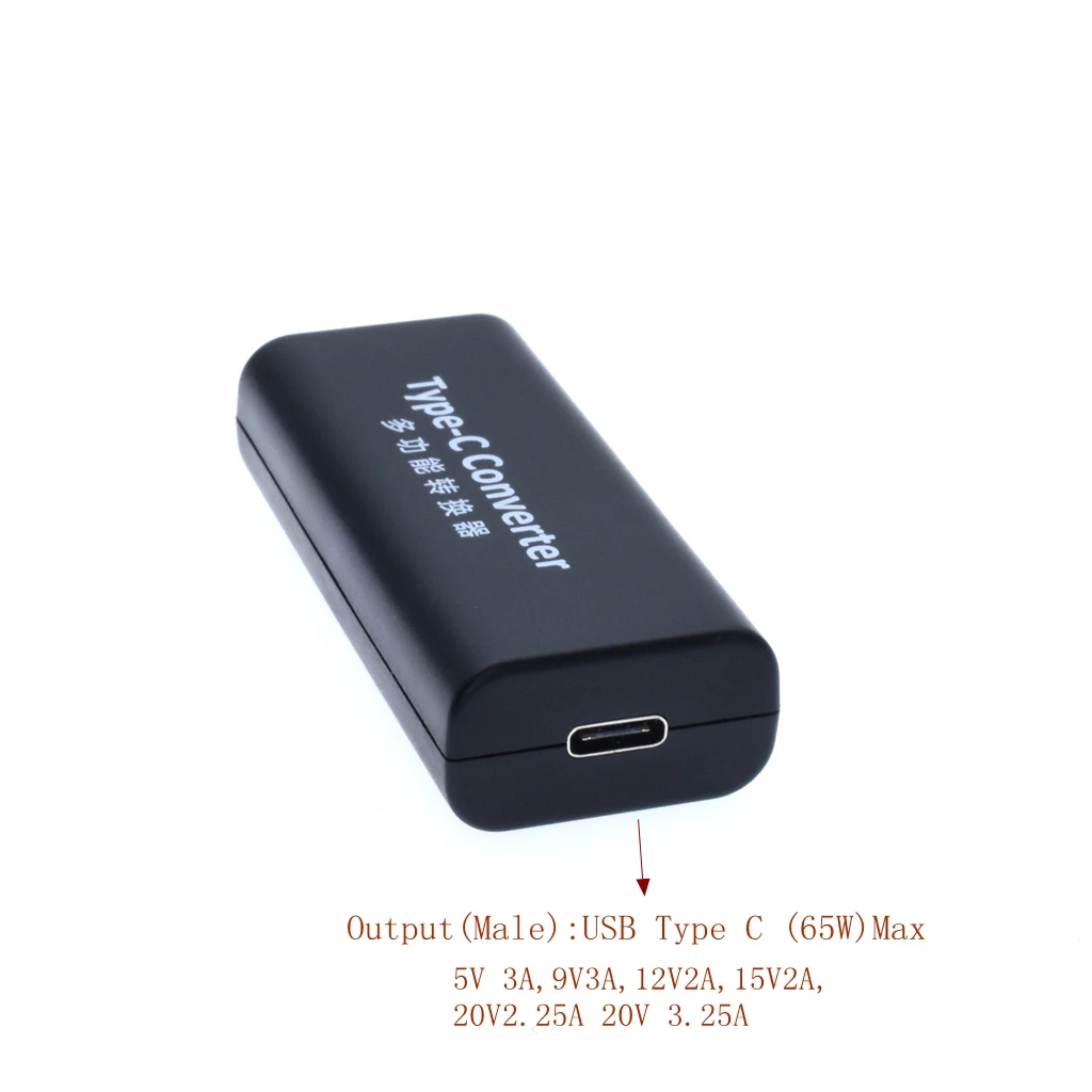 65 Вт USB Type C адаптер для зарядного устройства конвертер постоянного тока разъем