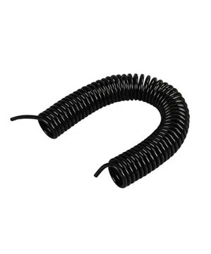 Black 6 meters Free shipping PU8*5mm spring air compressor hose and quick detachable connectors, pneumatic hose 6-15M, Air compressor parts - Цвет: Black 6 meters