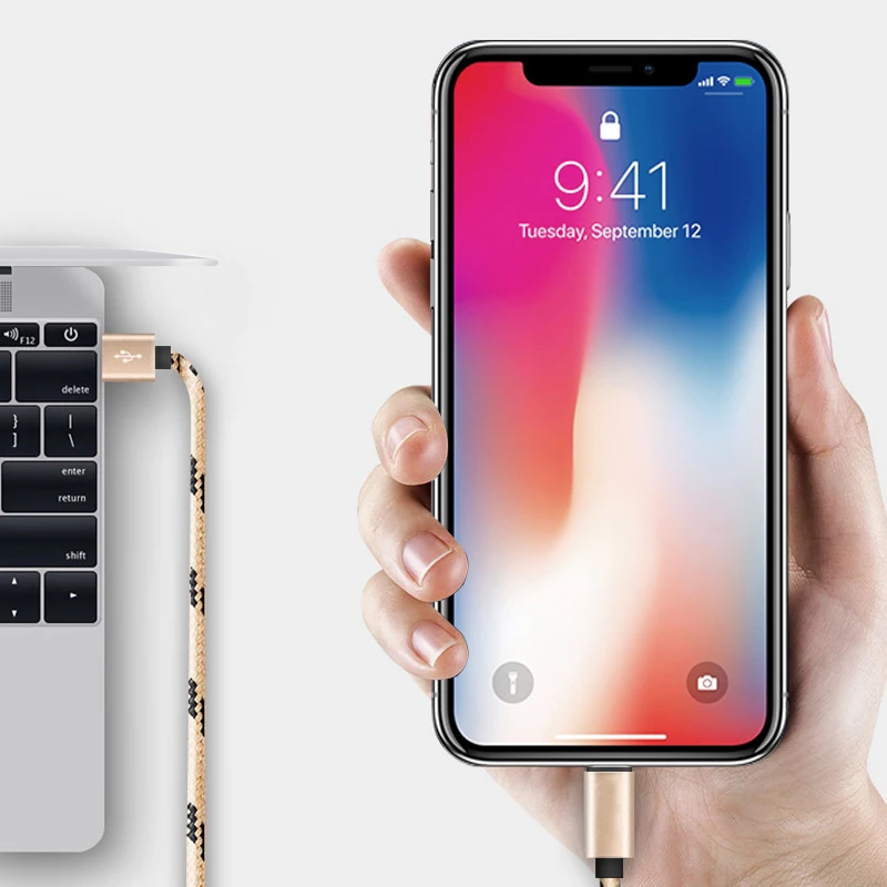 USB шнур для передачи данных оригинальное зарядное устройство iphone кабель Xs max Xr X 8 7