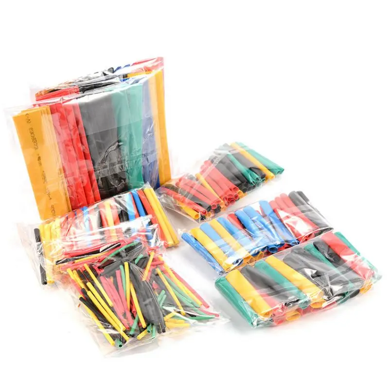 328 шт. термоусадочная трубка усадочная для автомобильного кабеля набор проводов