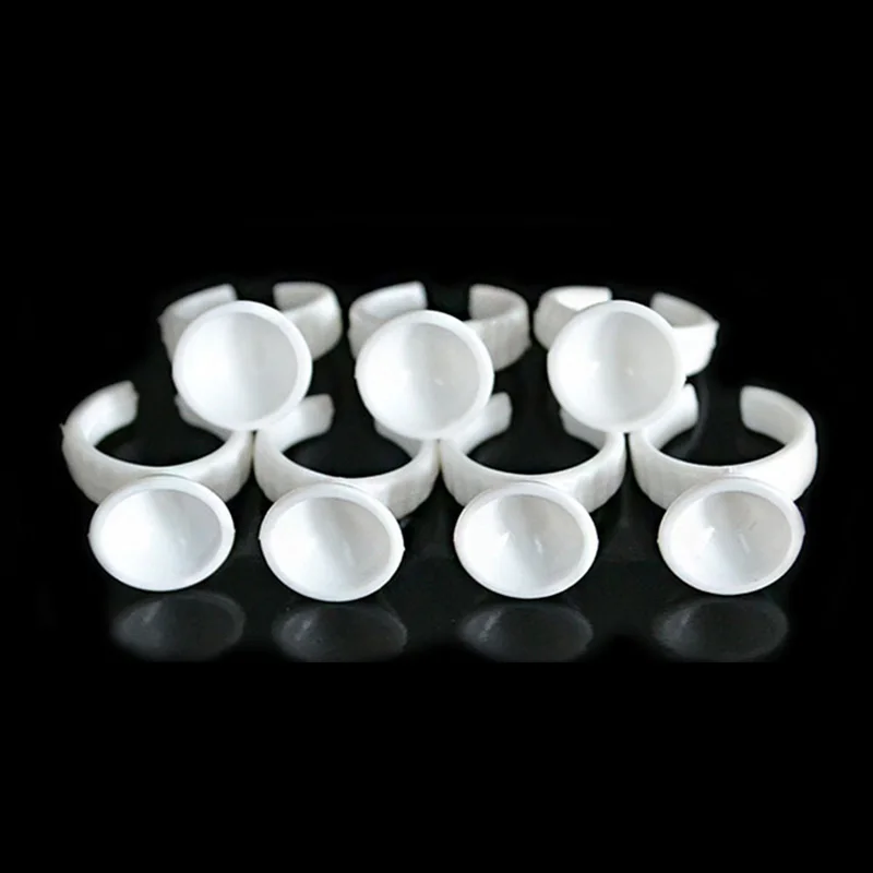 100 шт Клей для ресниц поддон держатель набор Красота Макияж одноразовый