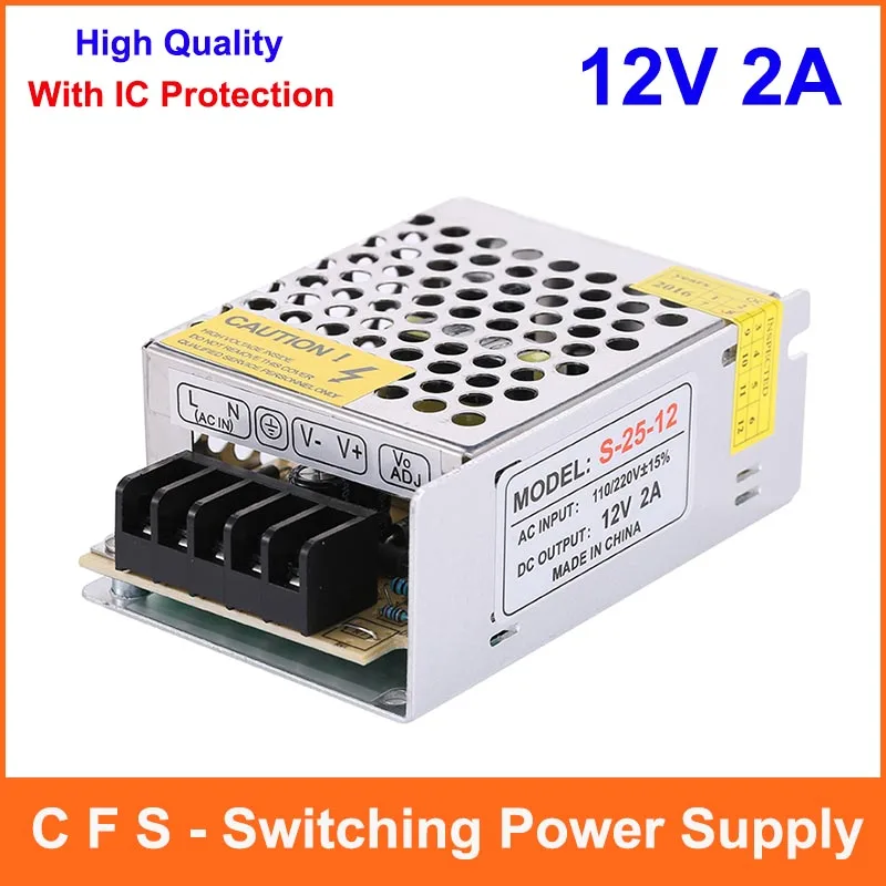 Источник питания 12 В 2 А импульсный источник с переменным током в постоянный ток