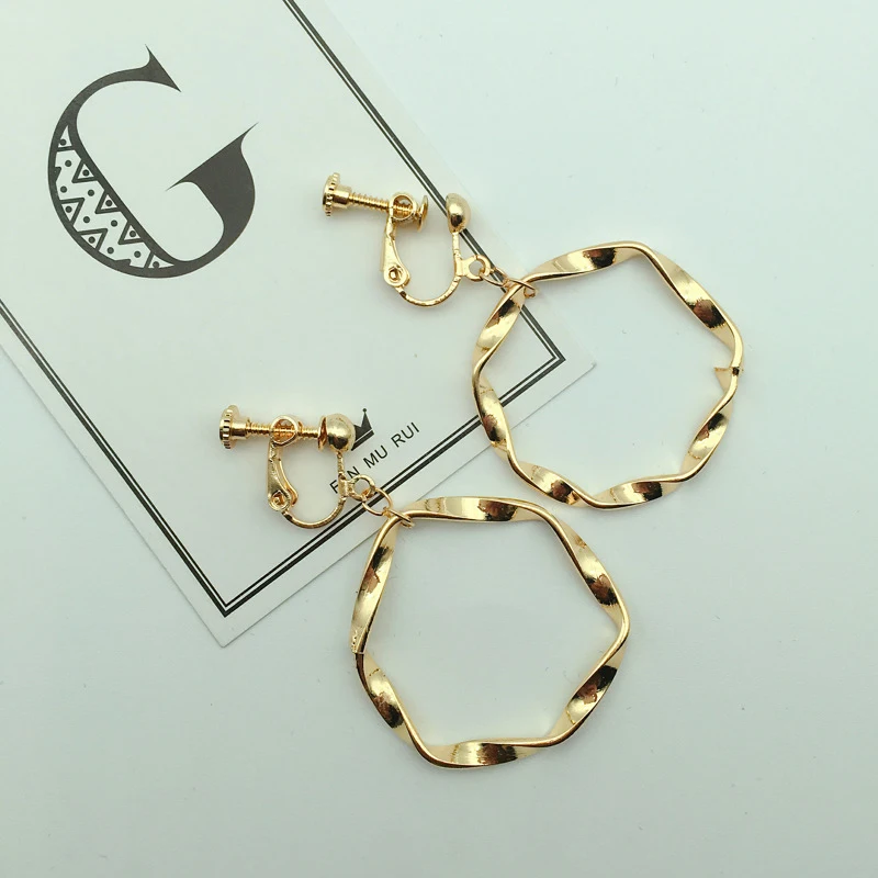 Золотые Большие круглые серьги с подвесками для женщин крючок подходит ношения