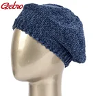 Geebro, вязаные шерстяные шапки для женщин, женские Зимние береты, Весенняя Повседневная теплая шапка, Женский однотонный берет, шапки, модные шапки из синели BL003