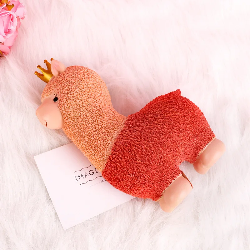 1 шт. креативная каучуковая Милая Копилка альпака украшение для спальни