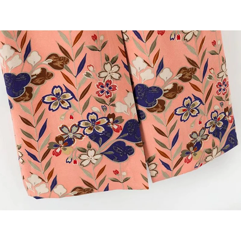 JuneLove 2018 Autumn Long Coat Women Floral Print Sashes Casual Fashion Faux Fur Patchwork Sleeve Outwears Tops | Женская одежда