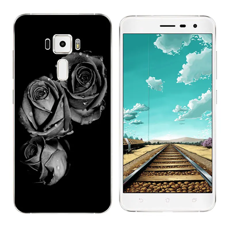 for Asus Zenfone 3 Case ZE552KL Soft Silicone TPU Skateboard Printing Phone 5.5&quot Coque Capa |