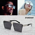 Солнцезащитные очки JackJad мужские в металлической оправе, крутые модные брендовые дизайнерские солнечные очки с квадратными линзами STARDUST, 2020